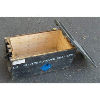 Ammunition Case, grey, Wood