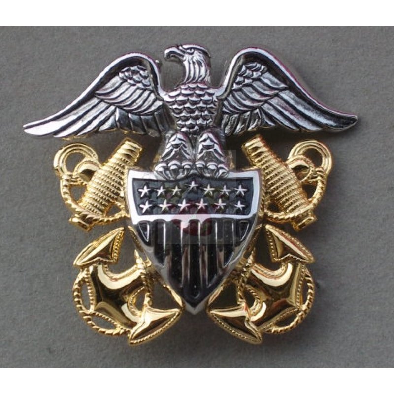 civil war navy hat badge
