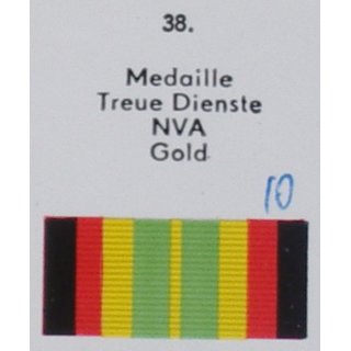 Faithful Service Medal of the NVA, gold