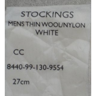 Stockings, Thin, Wool/Nylon, white