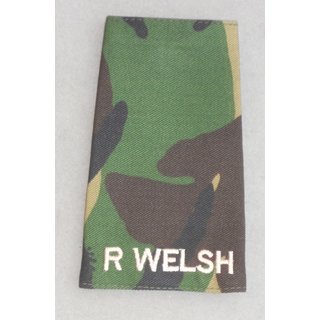 Rank Slide, Royal Welsh Regiment, DPM