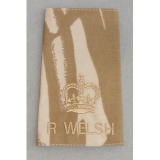 Rank Slide, Royal Welsh Regiment, Desert