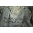 Long Johns, Drawers Cold Weather. Olive Drab