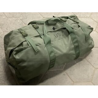 US Duffel Bag, Nylon, Double Strap, Zipper, olive