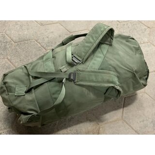 US Duffel Bag, Nylon, Double Strap, Zipper, olive