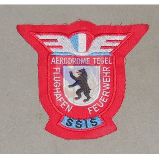 Aerodrome Tegel - SSIS Flughafen Feuerwehr Stoffabzeichen