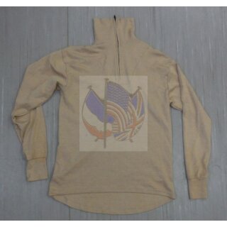Unterhemd, Field Shirt, Sahara Beige Zipper Front, FR