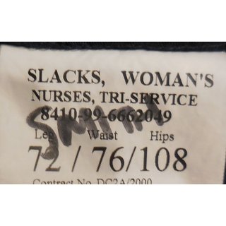 Slacks, Womans, Nurses Tri Service , blue