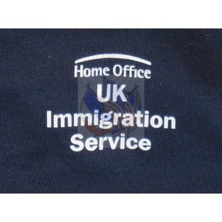 UK Immigration Service Sweatshirt, V - Neck, Typ 272, blau