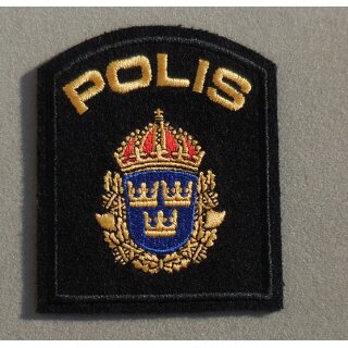 Armabzeichen, Polizei, Schweden, gestickt