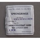 Sprengringe für Klarscheiben zur M56 Gasmaske