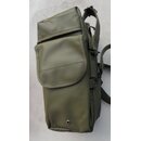 French Gas Mask Carrier, olive, rubberized