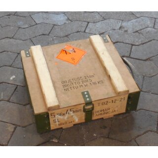 Munitionskiste, Holz, verschiedene