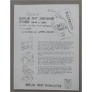 Merkblatt für Elekrtogeräte, Berlin Post Exchange, 1950er...