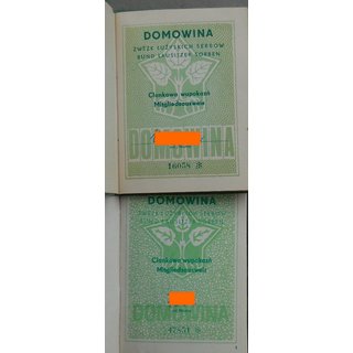 DOMOWINA Membership Booklet