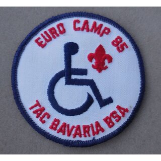 Transatlantic Council Bavaria Abzeichen BSA, Euro Camp 85 Pocket Patch
