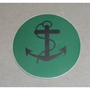Rank Insignia, NBC Suit, Printed on green, Royal Navy
