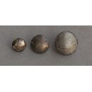 Uniform Buttons, silver, curved