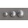 Uniformknopf, silbern, gewölbt