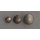 Uniformknopf, silbern, gewölbt