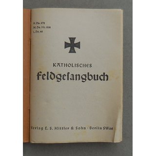 Catholic Field Songbook - Katholisches Feldgesangbuch, Wehrmacht