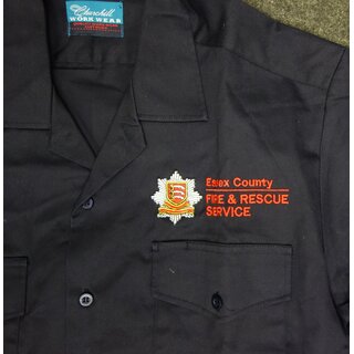 ECFRS Uniform Shirt - Essex County Fire & Rescue Service, Short Sleeve, blue, Male