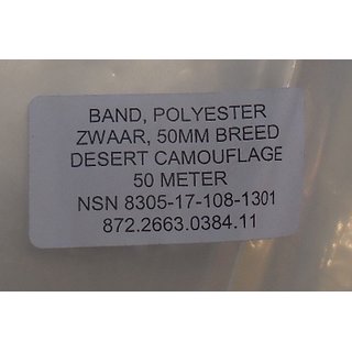 Gurtband Desert Camo, 50mm Niederlande