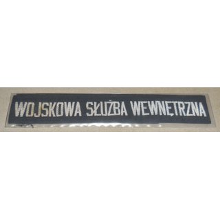 WSW Military Police Cap Tallies, Poland