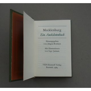 Mecklenburg - Ein Anekdotenbuch, Miniaturbuch 1984
