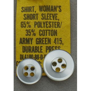 Plastic Buttons for Service Shirts