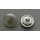 Uniform Buttons, pebbled, glossy silver