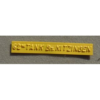 62nd Tank Bn. Kitzingen Auflage fr Plaques