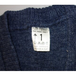 Belgian Sweater, V-Neck, blue-grey