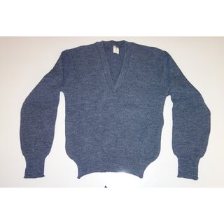 Pullover, V-Ausschnitt, blaugrau