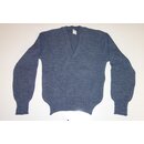 Belgian Sweater, V-Neck, blue-grey