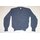 Belgian Sweater, V-Neck, blue-grey