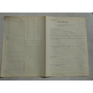 Personnel Record, 4 Pages