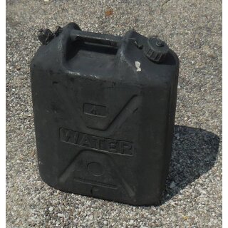 Wasserkanister 20 Liter, Kunststoff schwarz