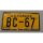 Berlin Command Vehicle Lecense Plate, yellow