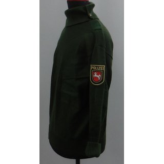 Police-Sweater, green for females with roll down collar