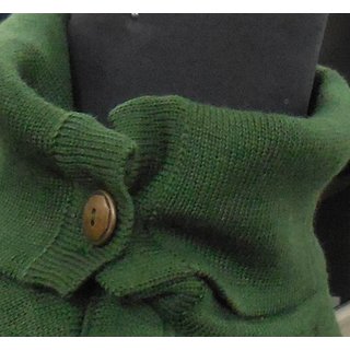 Police-Sweater, green for females with roll down collar
