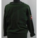 Police-Sweater, green for females with roll down collar