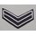 No.1 Honourable Artillery Company Armabzeichen, Dienstrang