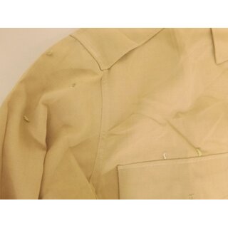 French Uniform Shirt, Khaki with Pockets