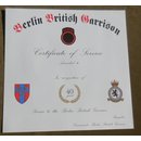 Certificate of Service for 40 Years, Berlin British Garrison