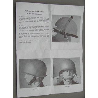 Chin Strap, M1 Helmet, late Model with Hooks