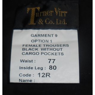Uniformhose, Trousers Womans Police, Type PR6FTW3, schwarz