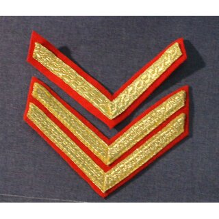 Mess Dress Armabzeichen, Dienstrang