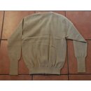 Strickjacke, beige, V-Ausschnitt