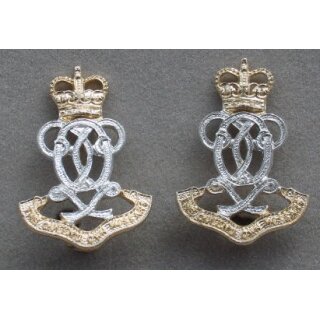 The Queens Own Hussars Collar Badges
